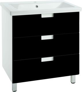 Тумба под раковину Bellezza Пегас 80см черный 00000007787